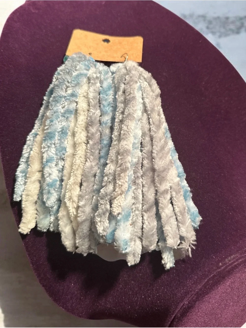 Women’s Plush Fringe Skirt - Blue & Cream
644 - Picture 1 of 1